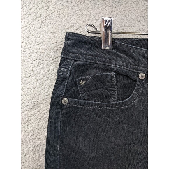 Gloria Vanderbilt Women's sz 12 Black Corduroy Bootcut Pants - Picture 3 of 13